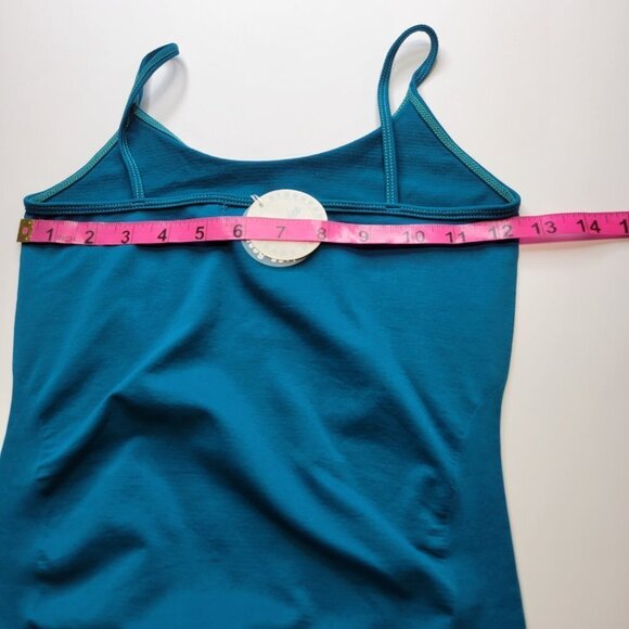 BLUE Spaghetti Strap Tank Top Spandex Fitted Camisole- One Size- NEW - Picture 5 of 7